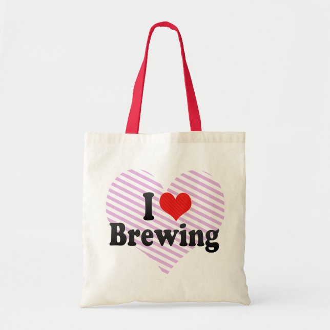 I Liebe-Brauen Tragetasche (Vorne)