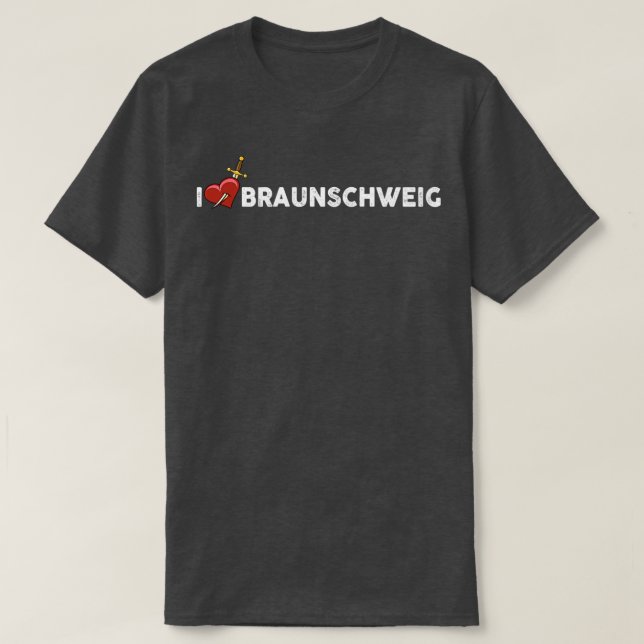 I Liebe Braunschweig T-Shirt (Design vorne)