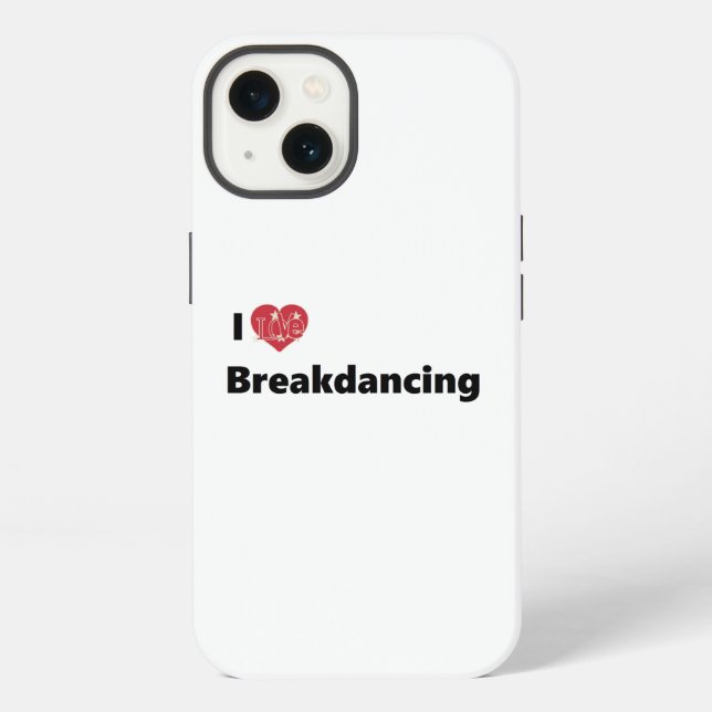 I Liebe Breakdance iPhone Hülle (Rückseite)