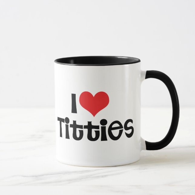 I Liebe Breasts Tasse (Rechts)
