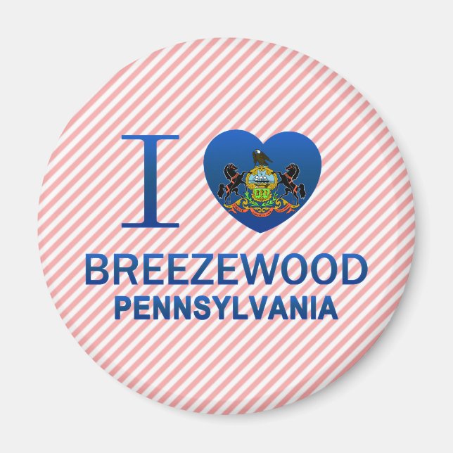 I Liebe Breezewood, PA Magnet (Vorne)