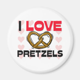 I Liebe-Brezeln Magnet