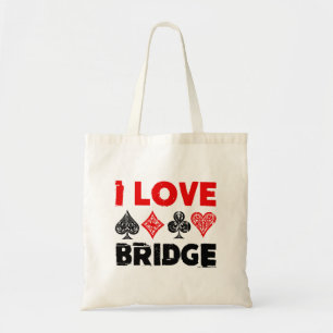 I Liebe Bridge Card Game Player Enthusiasten Tragetasche