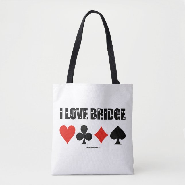 I Liebe Bridge Vier-Karten-Anzug Bridge Spielstärk (Vorderseite)