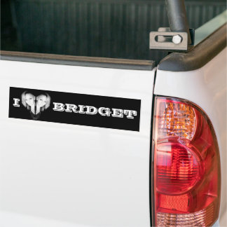 I Liebe Bridget Autoaufkleber