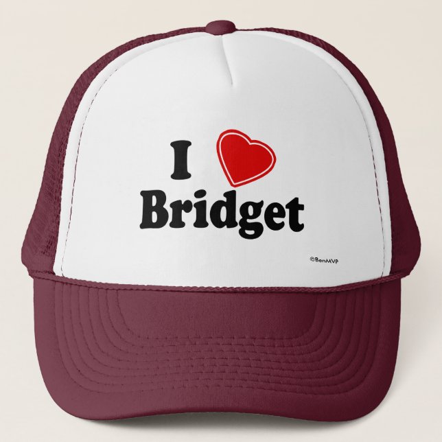 I Liebe Bridget Truckerkappe (Vorderseite)