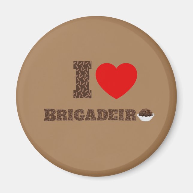 I Liebe Brigadeiro Magnet (Vorne)