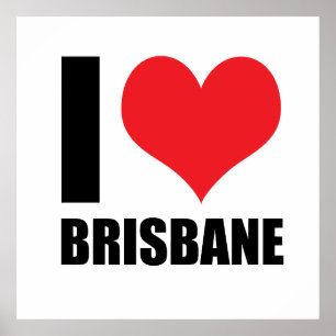 I Liebe Brisbane Poster