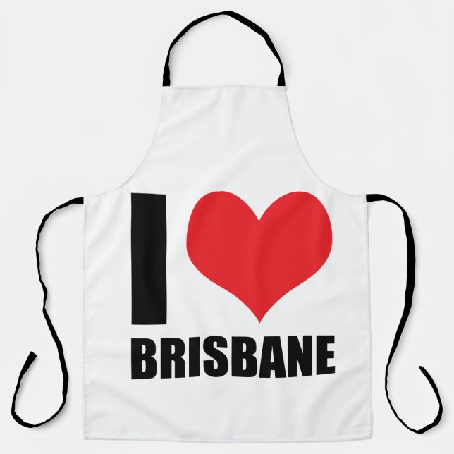 I Liebe Brisbane Schürze (Vorderseite)