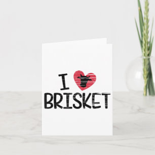 I Liebe Brisket T Shirt Beef Feinschmecker Grillen Karte