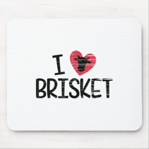 I Liebe Brisket T Shirt Beef Feinschmecker Grillen Mousepad