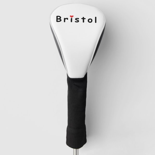 I Liebe Bristol Golf Headcover (Vorderseite)
