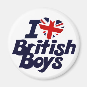 I Liebe British Boys Magnet