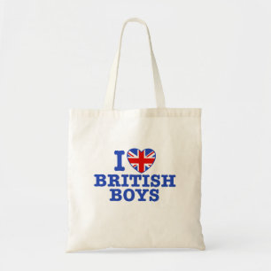 I Liebe British Boys Tragetasche