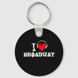 I Liebe Broadway Schlüsselanhänger