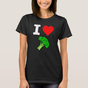 I Liebe Broccoli I Herz Gemüse Bio Vegan L T-Shirt