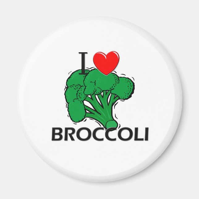 I Liebe Broccoli Magnet (Vorne)