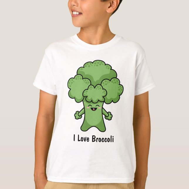I Liebe Broccoli T - Shirt (Vorderseite)