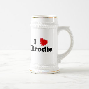 I Liebe Brodie Bierglas