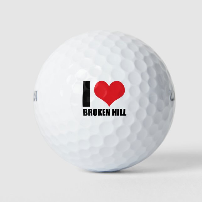 I Liebe Broken Hill Golfball (Vorderseite)