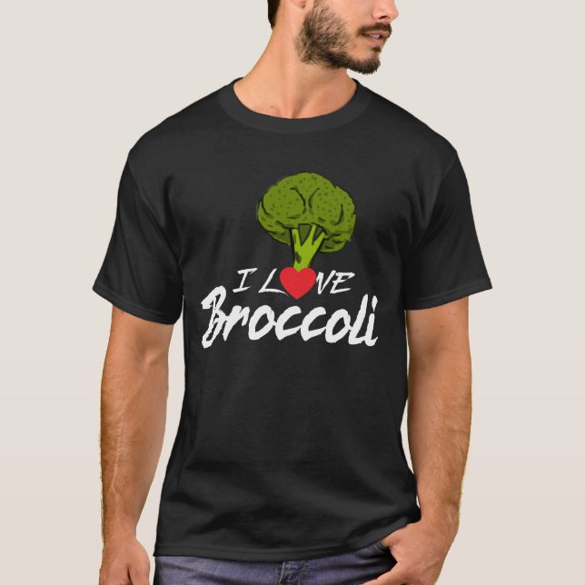 I Liebe-Brokkoli, Pflanzen-Esser, Herbivore, T-Shirt (Vorderseite)