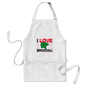 I Liebe-Brokkoli Schürze