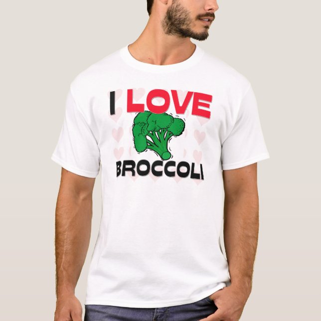 I Liebe-Brokkoli T-Shirt (Vorderseite)