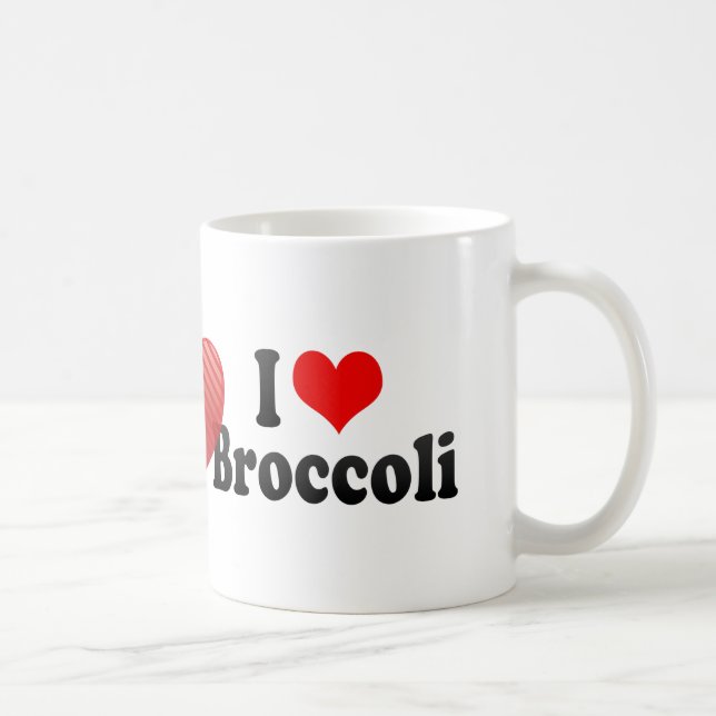 I Liebe-Brokkoli Tasse (Rechts)
