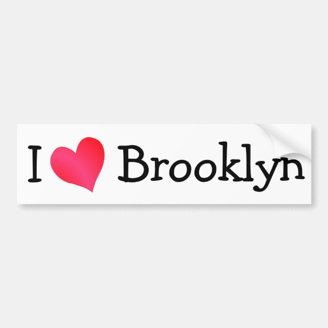 I Liebe Brooklyn Autoaufkleber (Vorne)