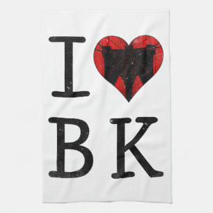 I Liebe Brooklyn, BK New York Handtuch