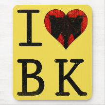 I Liebe Brooklyn, BK New York Mousemat