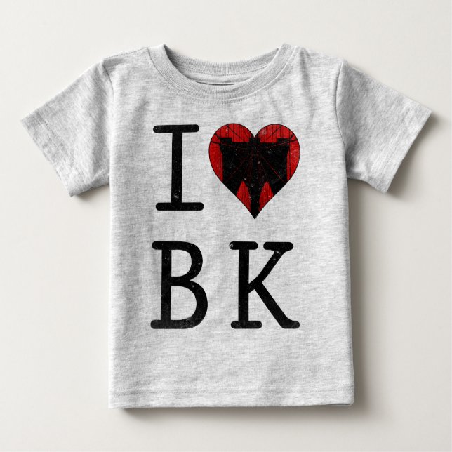 I Liebe Brooklyn BK NYC Baby T-shirt (Vorderseite)