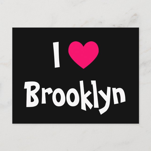 I Liebe Brooklyn Postkarte (Vorderseite)