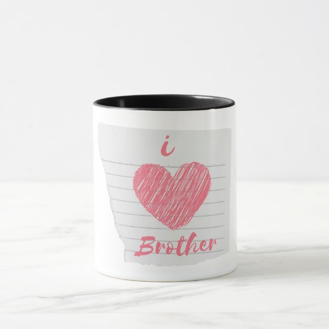 i Liebe Bruder Tasse (Zentrum)