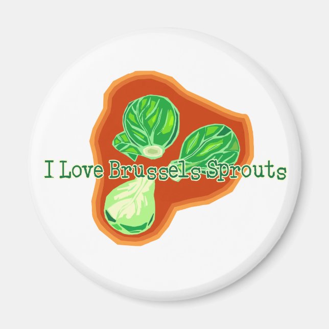I Liebe Brüssel Sprouts Magnet (Vorne)