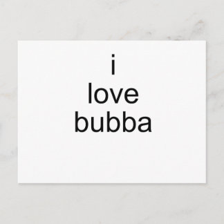 i Liebe bubba Postkarte