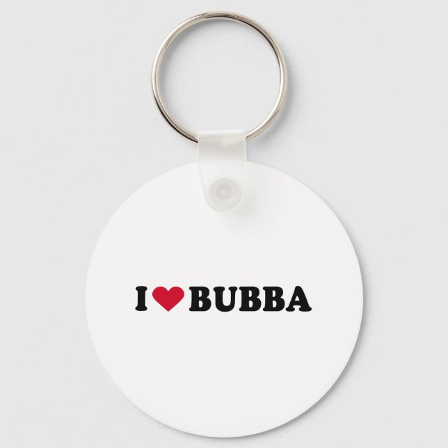 I LIEBE BUBBA SCHLÜSSELANHÄNGER (Vorderseite)