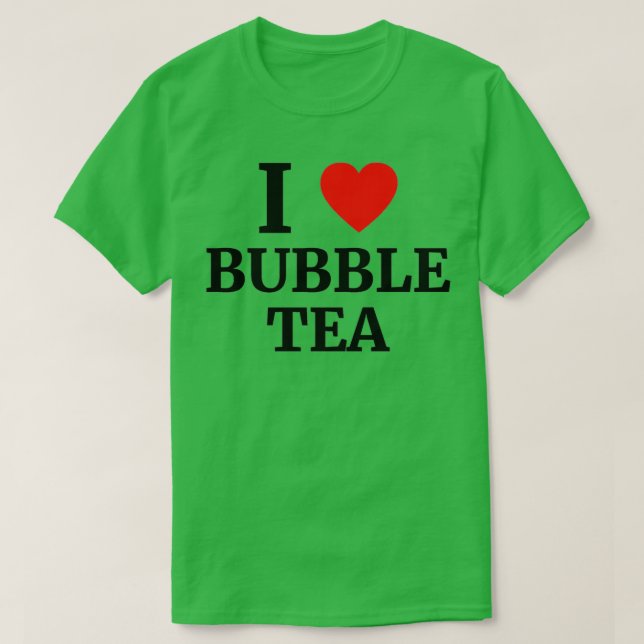 I Liebe Bubble Tee Herz (Design vorne)
