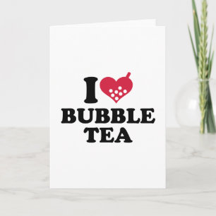 I Liebe Bubble Tee Karte