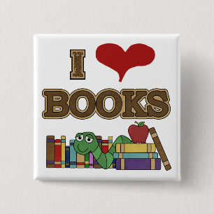 I Liebe-Bücher Button