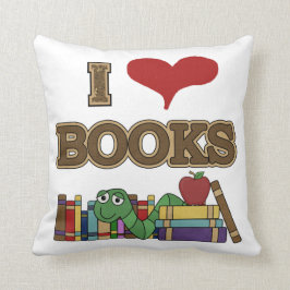 I Liebe-Bücher Kissen