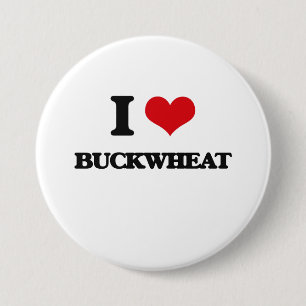I Liebe-Buchweizen Button