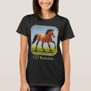 I Liebe Buckskin Pferde T-Shirt