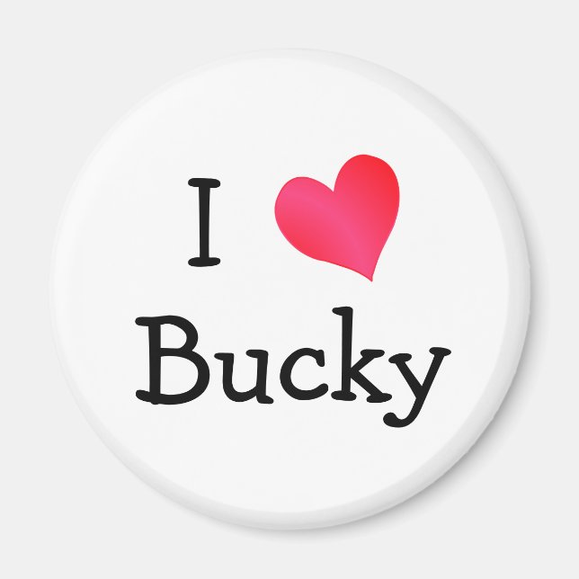 I Liebe Bucky Magnet (Vorne)