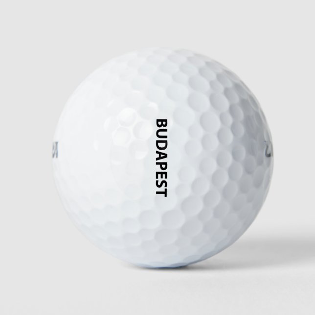 I Liebe Budapest Golfball (Vorderseite)