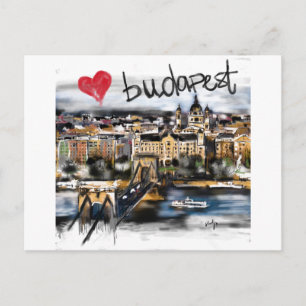 I Liebe Budapest Postkarte
