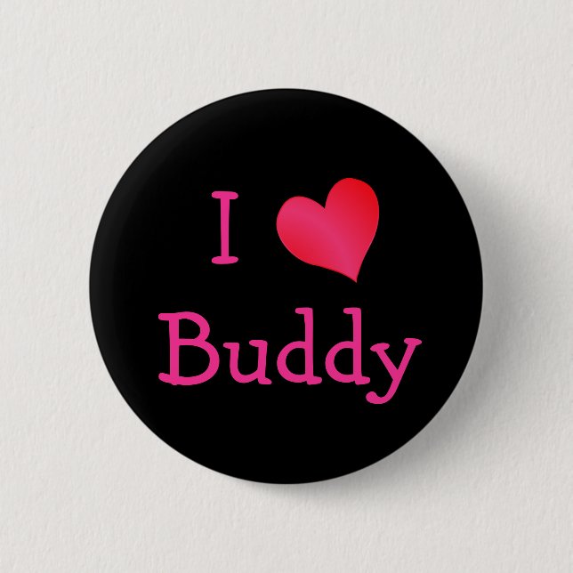 I Liebe Buddy Button (Vorderseite)