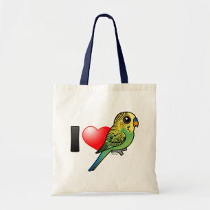 I Liebe Budgies Tragetasche