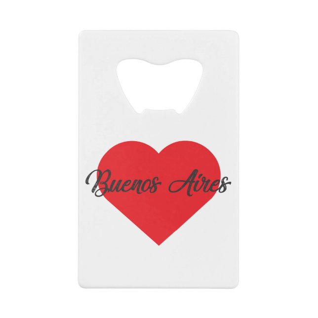 I Liebe Buenos Aires - Argentinien Geldbeutel Flaschenöffner (Vorderseite)