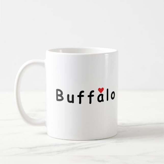 I Liebe Buffalo Kaffeetasse (Links)
